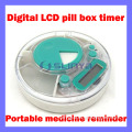Digital LCD Medicine Pill Box Reminder Timer Pill Case Timer